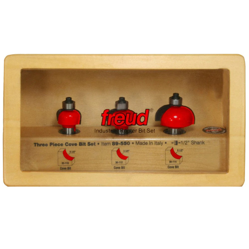 3 Piece Cove Bit Set